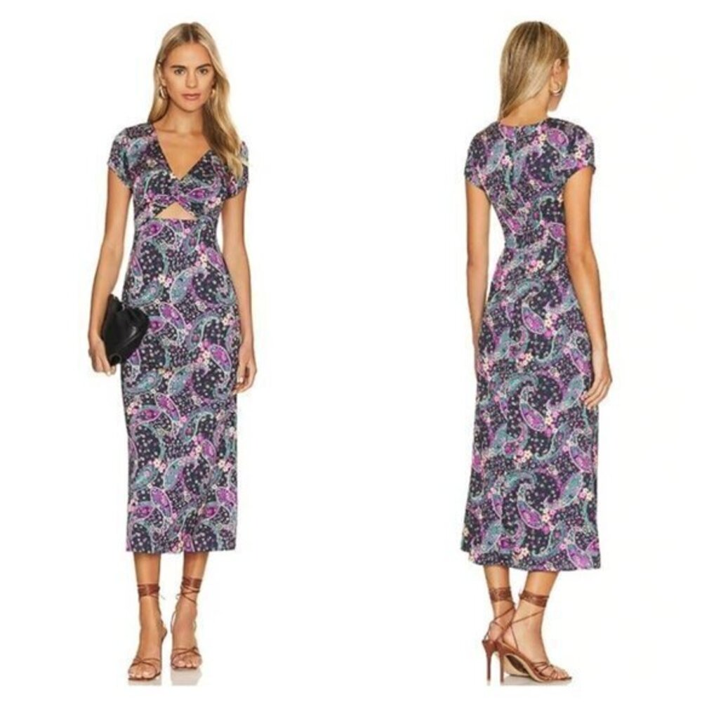House of Harlow 1960 x REVOLVE Marseille Maxi Dress - Black Paisley Multi